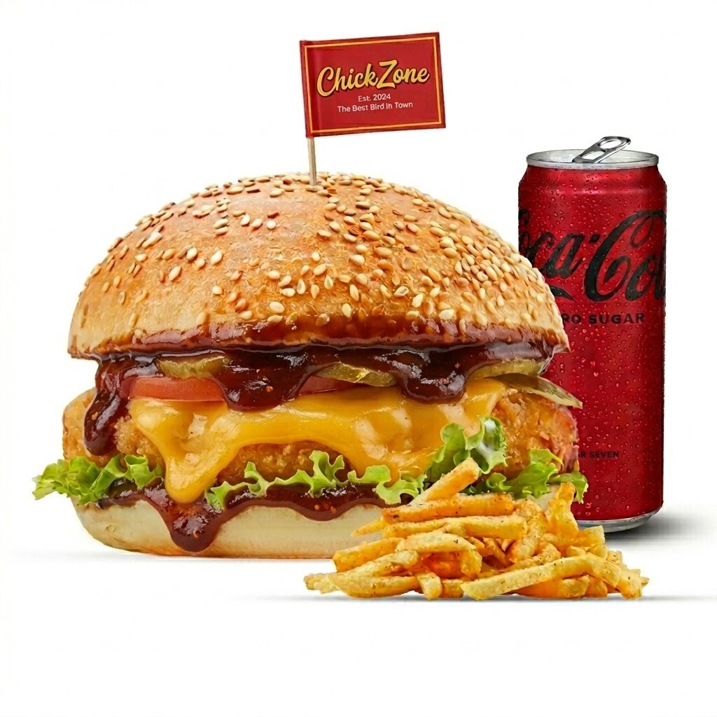 Barbekü Chicken Burger Menü