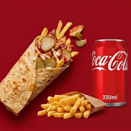 Tavuk Döner Dürüm Small Klasik Menü