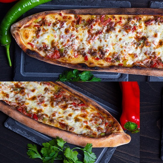 Kuşbaşılı Kaşarlı Pide