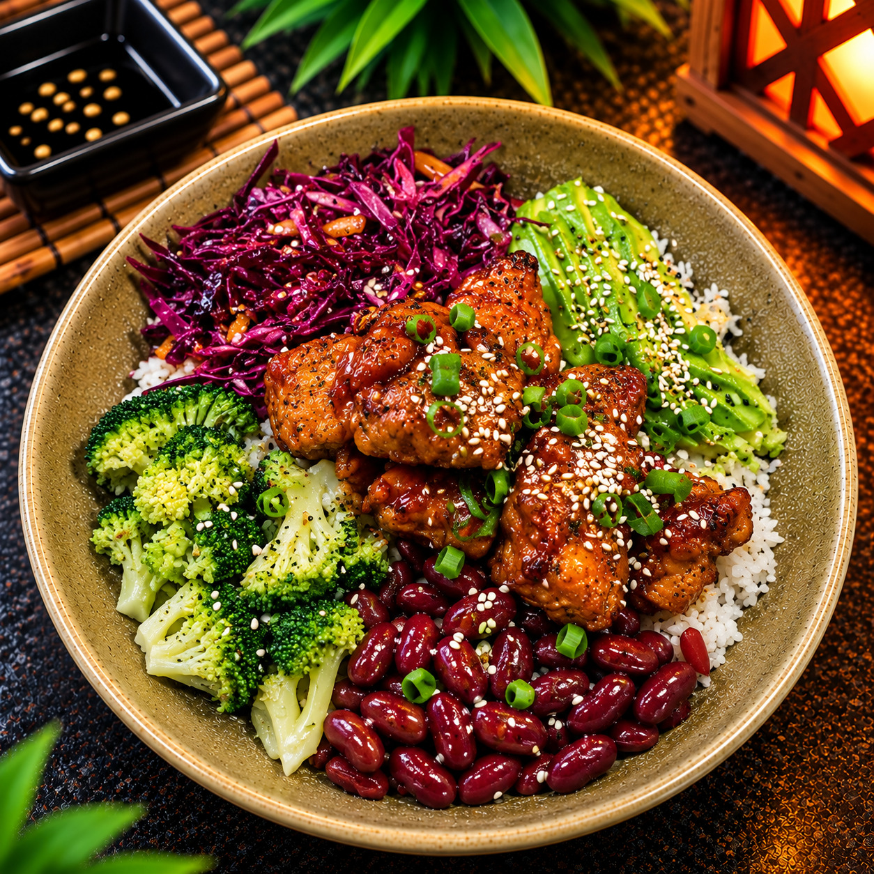 General Tso lu Chicken Bowl