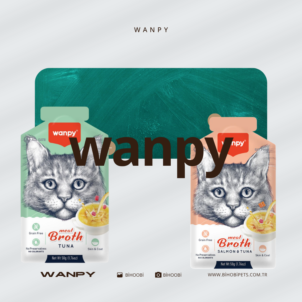 Wanpy Meat Broth Tahılsız Kedi Çorbası 50g - 2 Adet Karışık Seçim Kampanyası