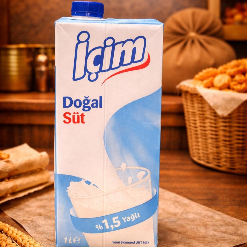 İçim Yarım Yağlı Süt (1 L)