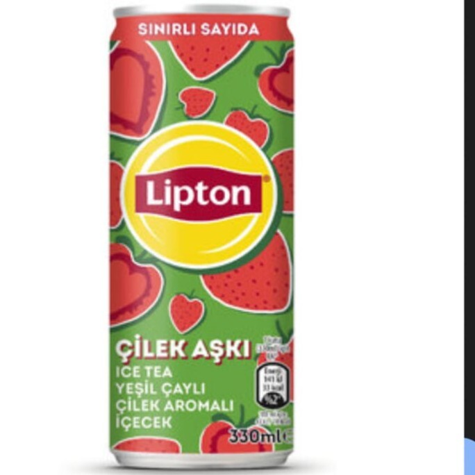 Lipton Ice Tea Yeşil Çaylı Çilek (330 ml)