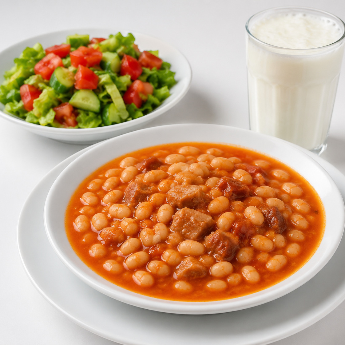 Kuru Fasulye & Salata & Ayran