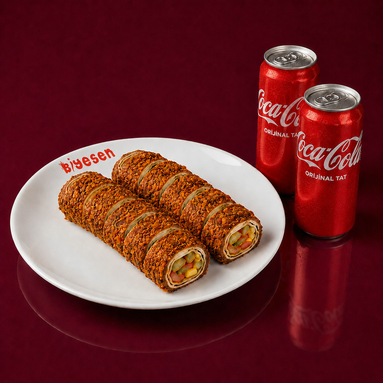 Sushi (100 gr) (2 Dürüm) + 2 Kutu İçecek (330 ml)
