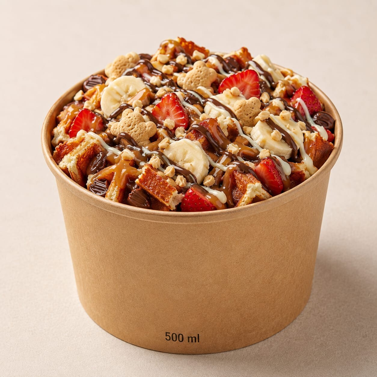 Kızgın Bebe Waffle Kova + 250 ml İçecek