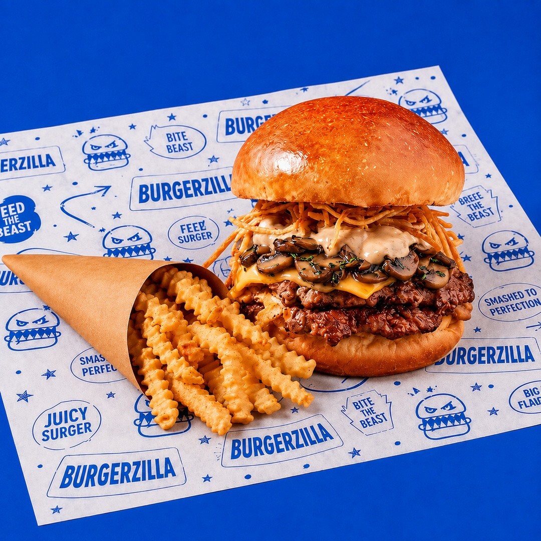 Mantar Smash Burger & Tırtıklı Patates