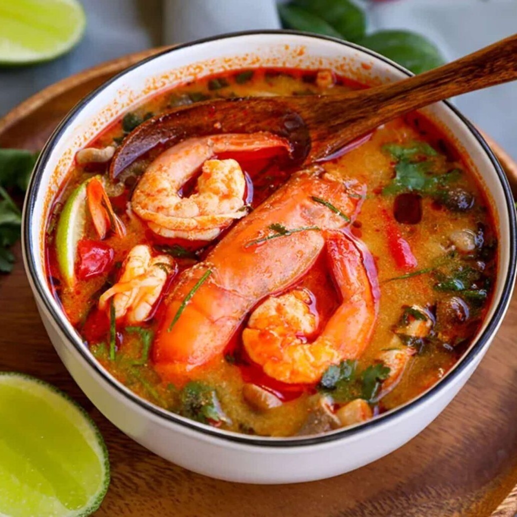 Tom Yum Karidesli Çorbası
