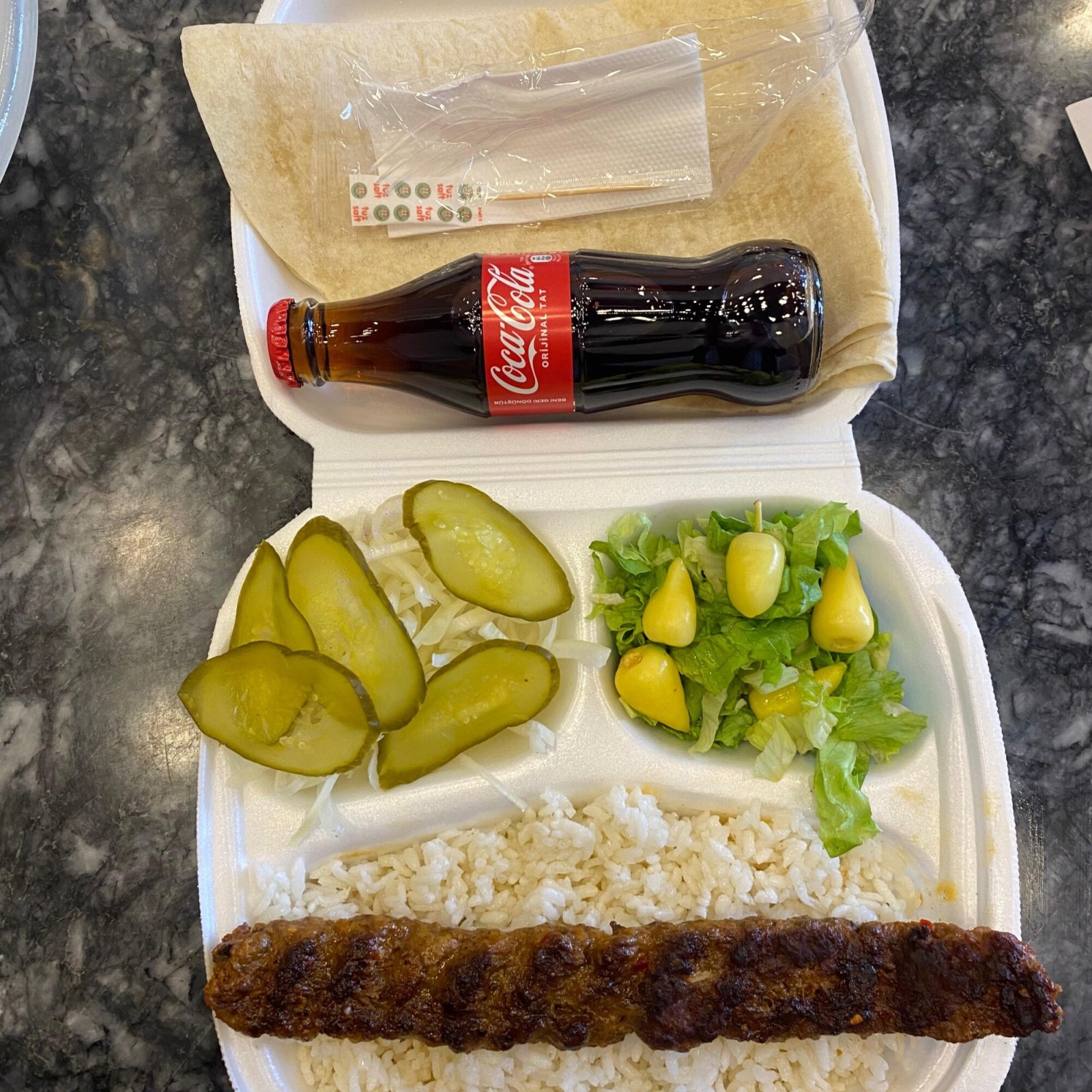 Pilav Üstü Adana Kebap Menü