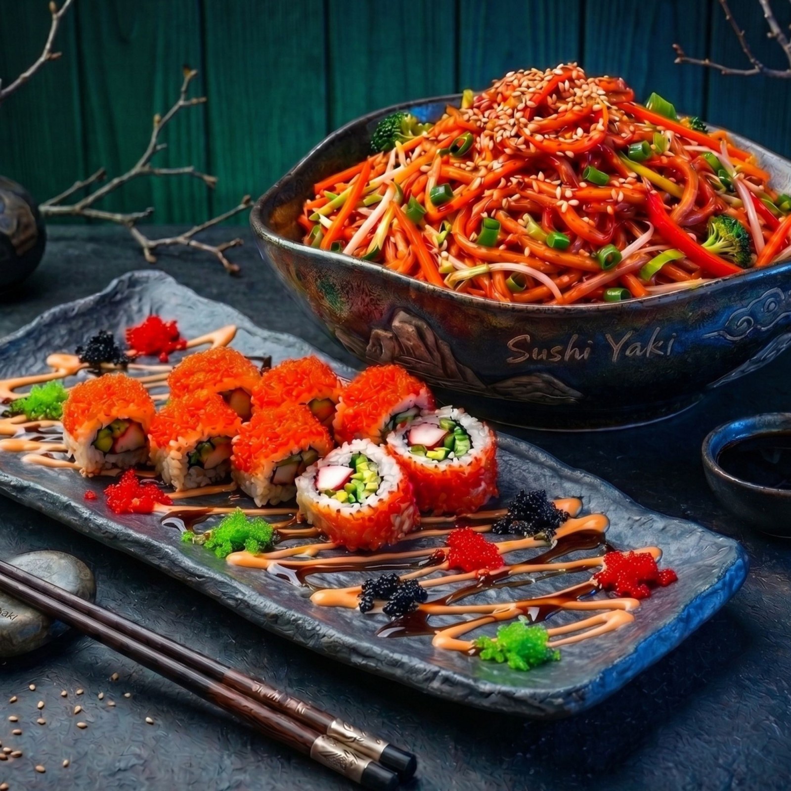 136- Noodle & Sushi Menü 2