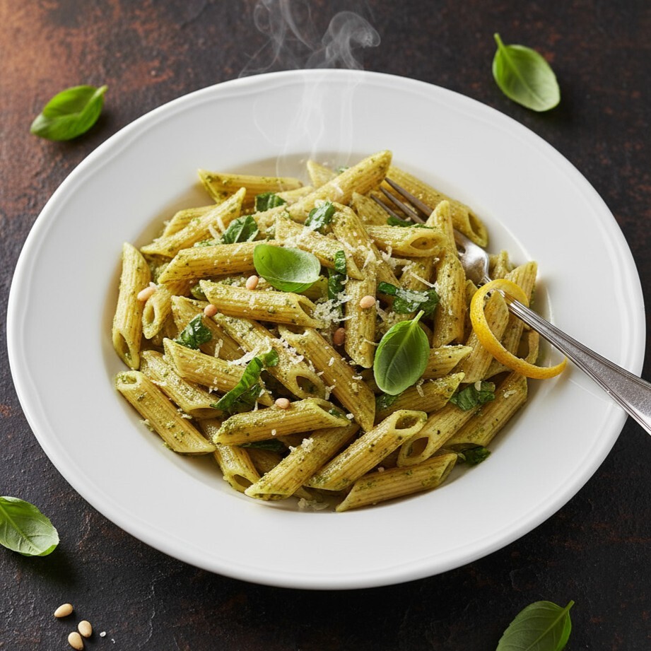 Fesleğen Krema Soslu Penne
