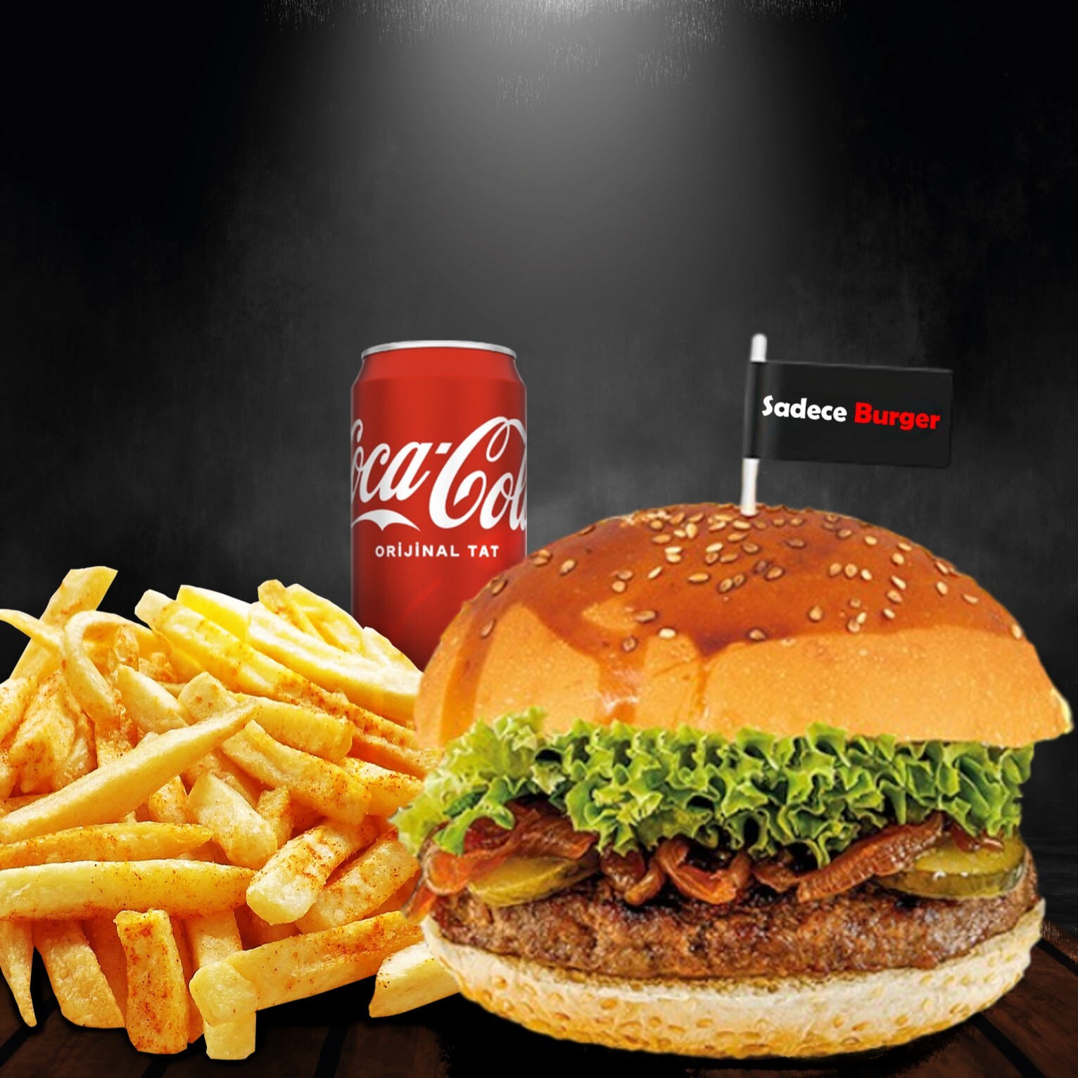 Smash Klasik Burger Menü