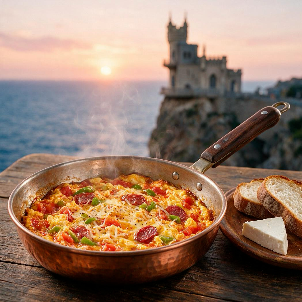 Kırım Sucuk - Kaşarlı Menemen