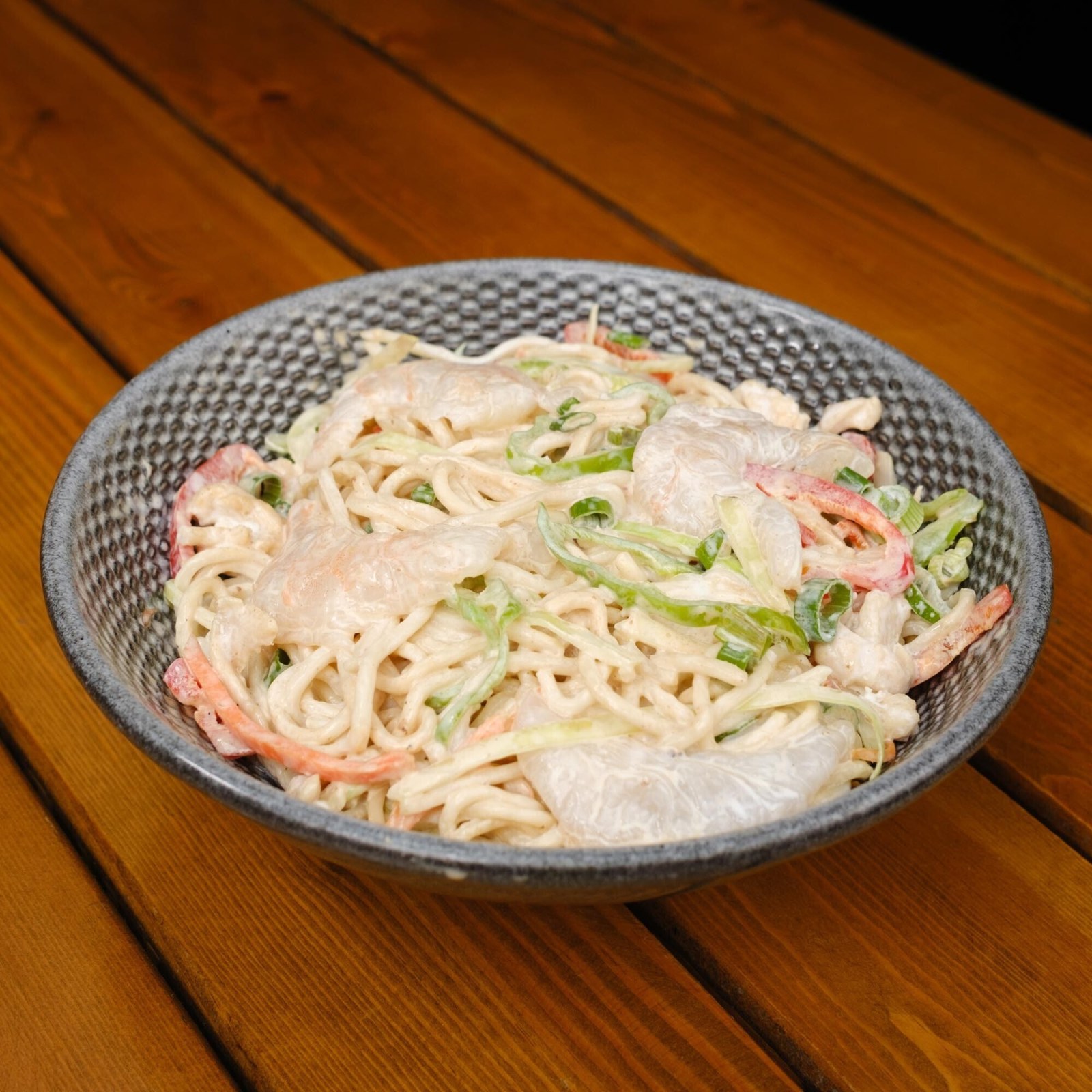White Creamy Noodle (Karidesli)