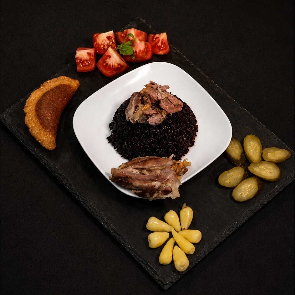 Kuzu İncik, Siyah Pirinç Pilavı