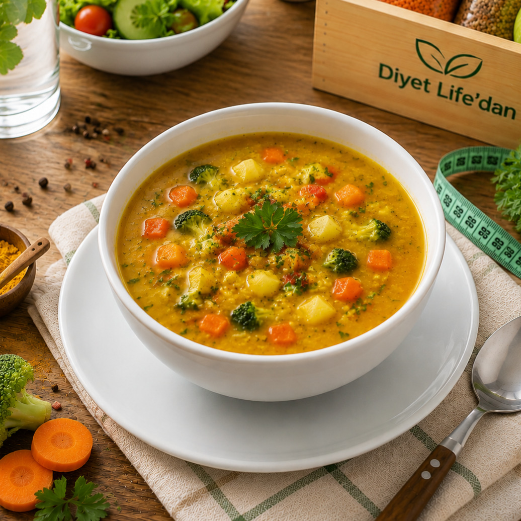 Diyet Life'dan Zerdeçallı Sebze Çorbası