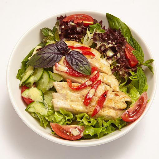 Mercimekli Tavuklu Salata (Grilled Chicken With Lentils Salad)