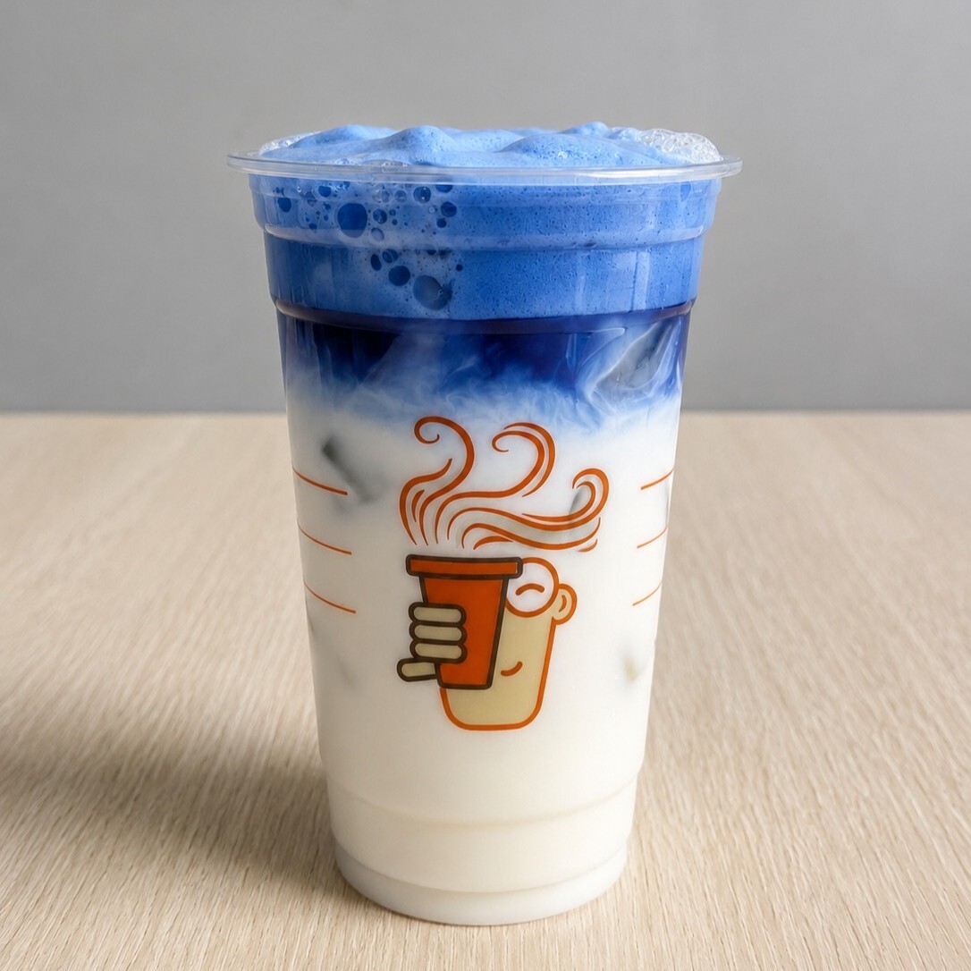 Ice Blue Matcha Latte