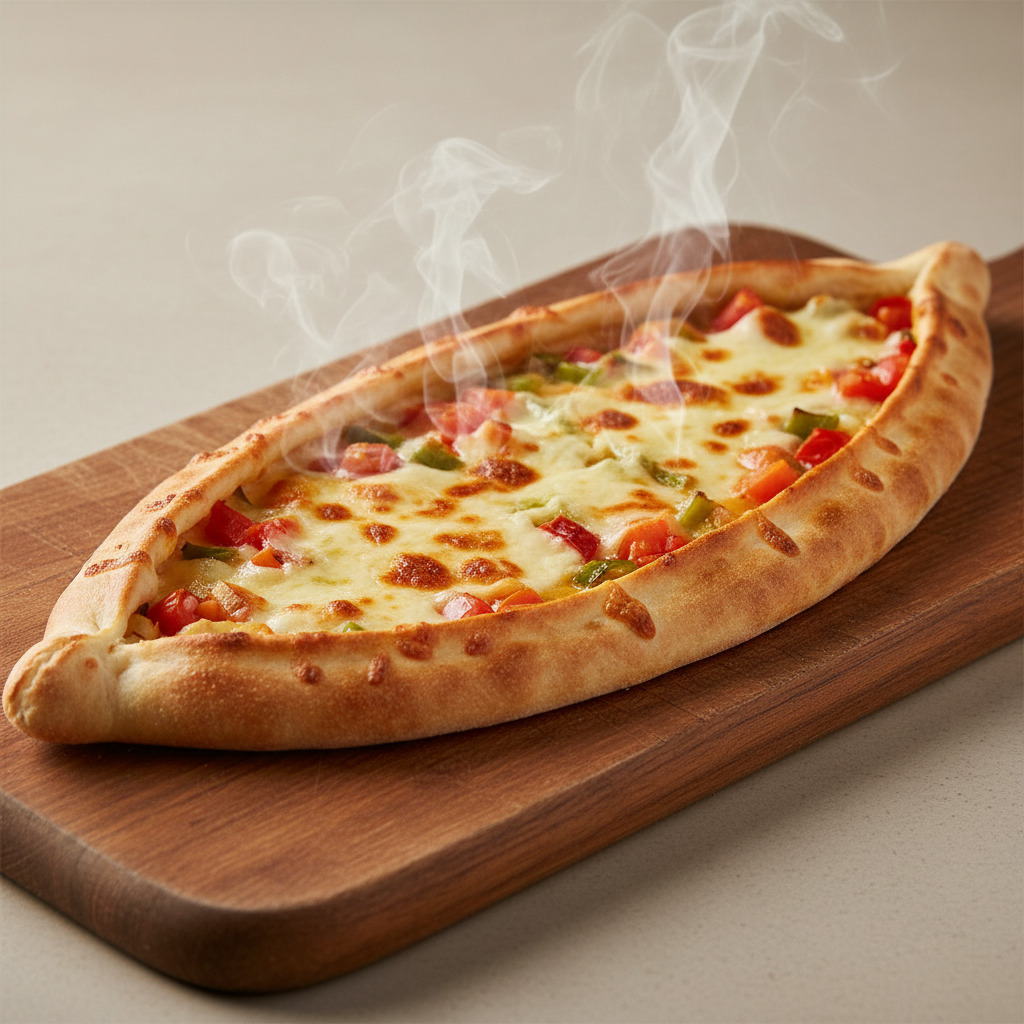 Kaşarlı Sebzeli Pide