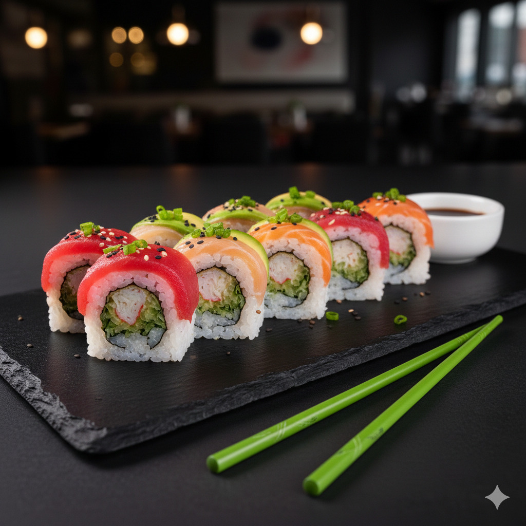 Rainbow Roll (8 Prc)