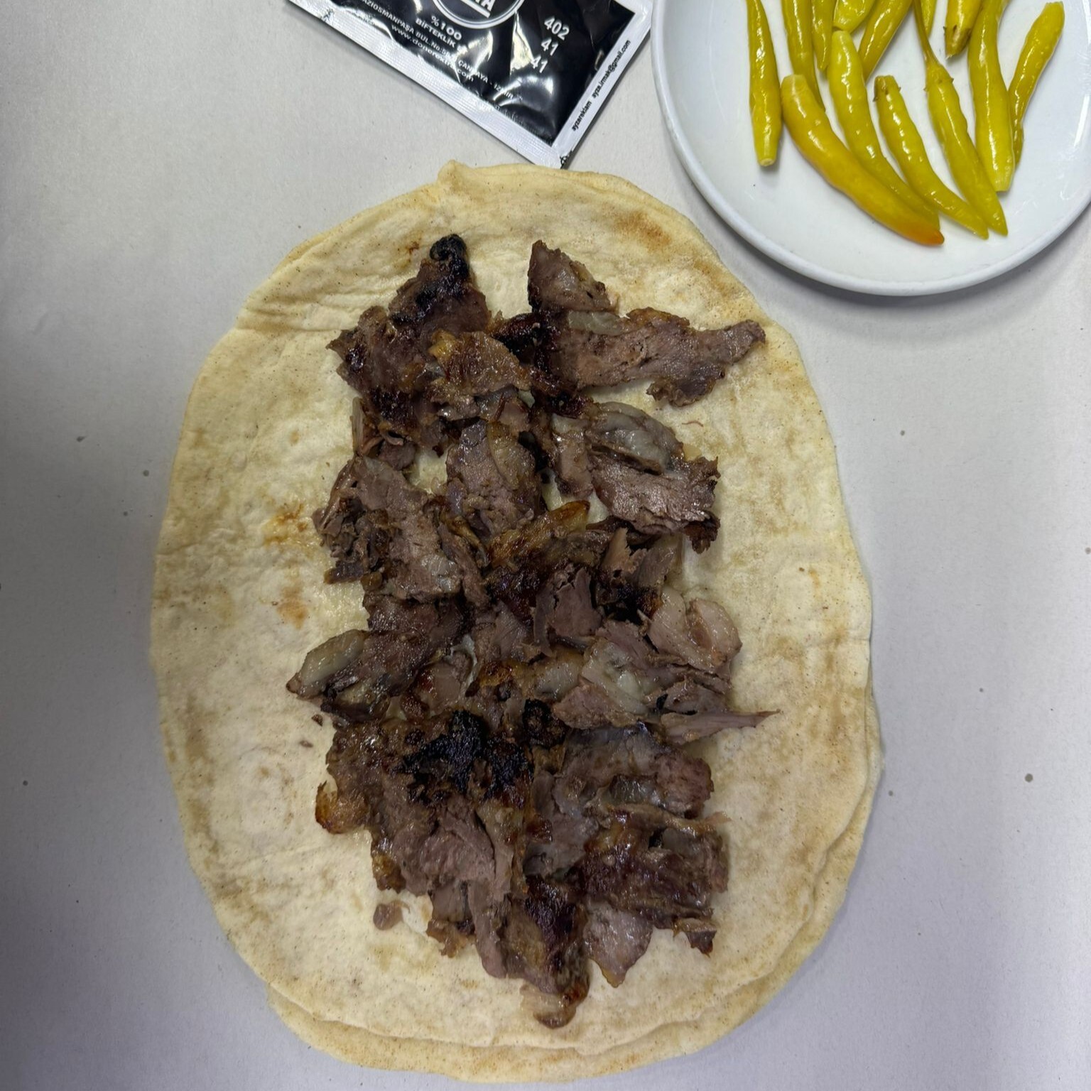 Çift Lavaş Et Döner Dürüm (100 gr.)
