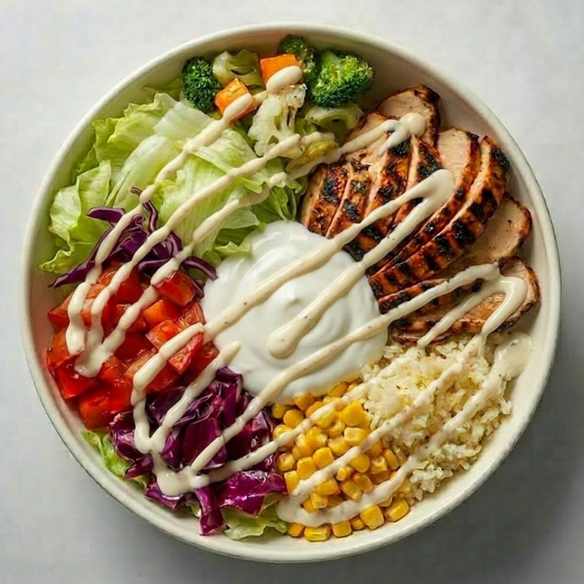 Sezar Soslu Izgara Tavuklu Bowl
