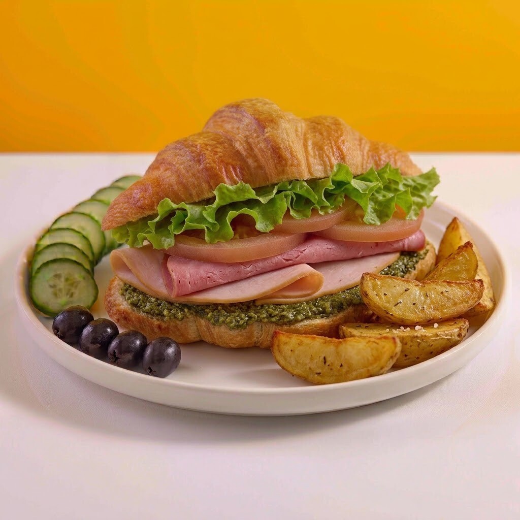 Pesto Hindi, Dana Jambon Kruvasan