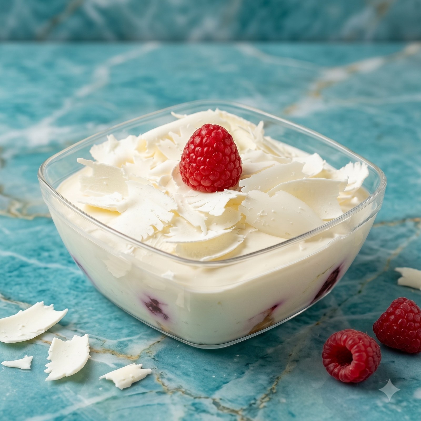 Beyaz Çikolatalı Frambuazlı Profiterol
