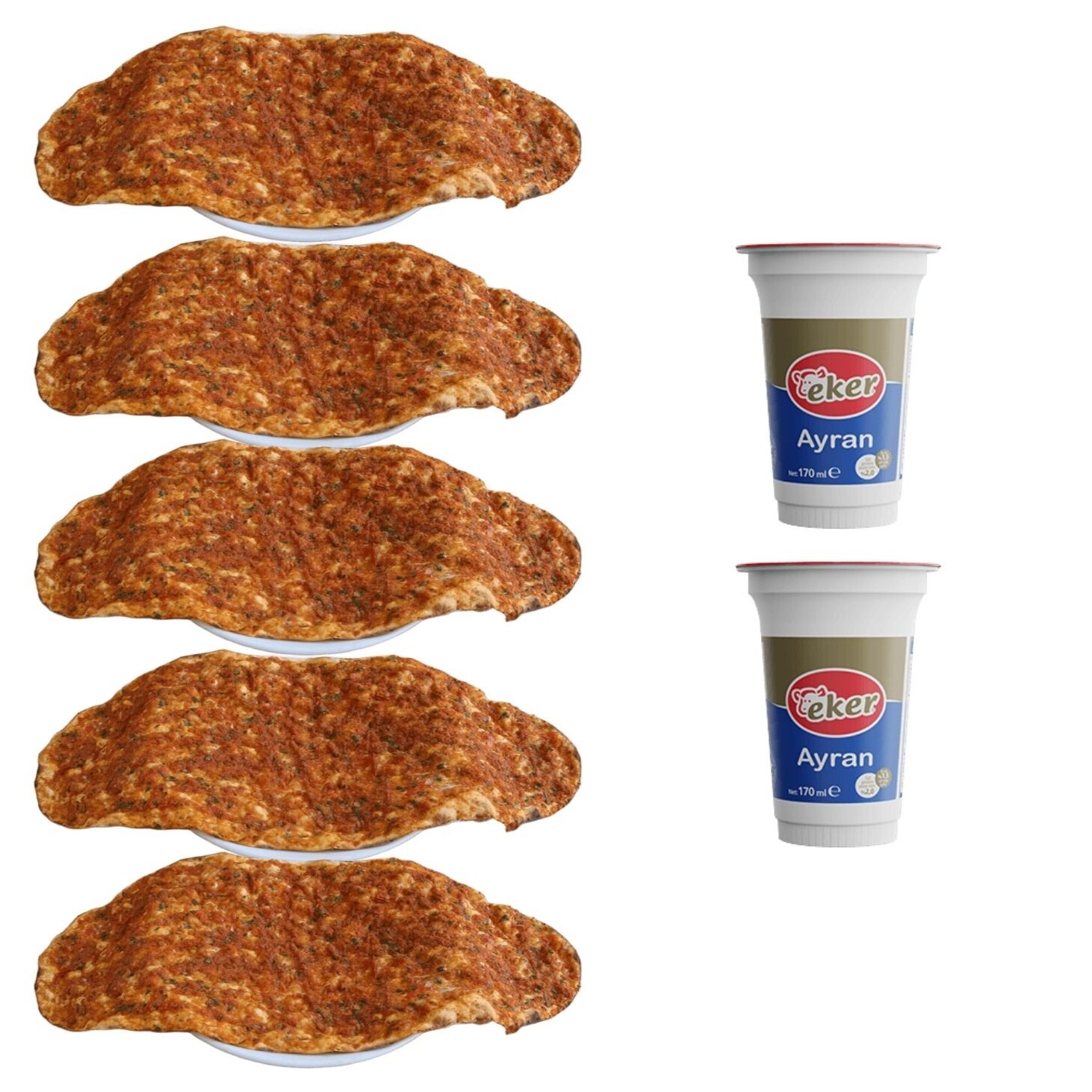 5'li Lahmacun Menü
