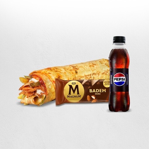 Algida Menüsü (Tavuk Döner Medium Dürüm)