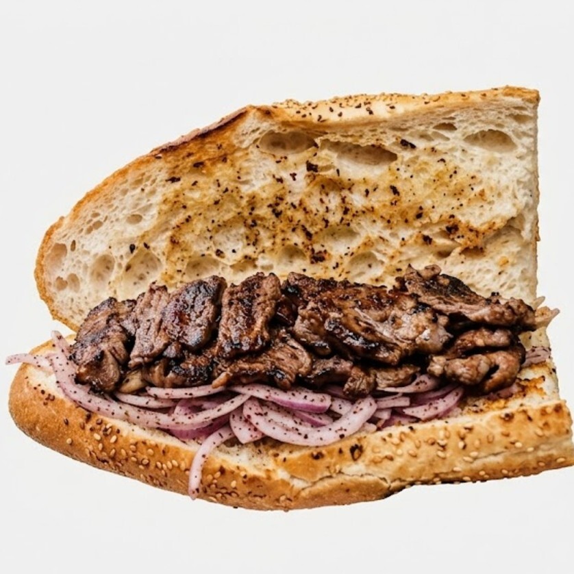 Et Cağ Kebap Yarım Ekmek Arası 100 gr