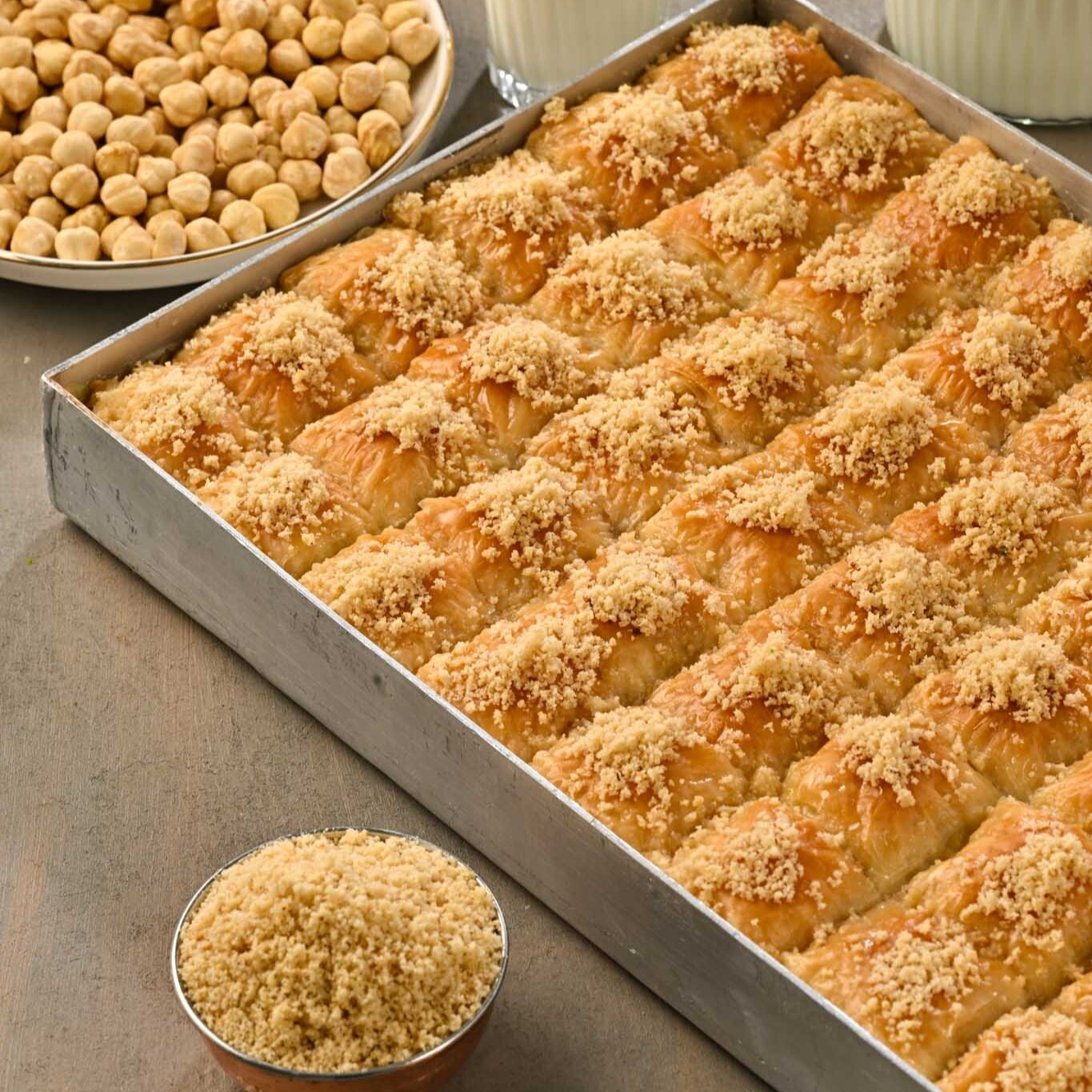 Fındıklı Soğuk Baklava (500 Gr.) (içi fındık üstü fındık)