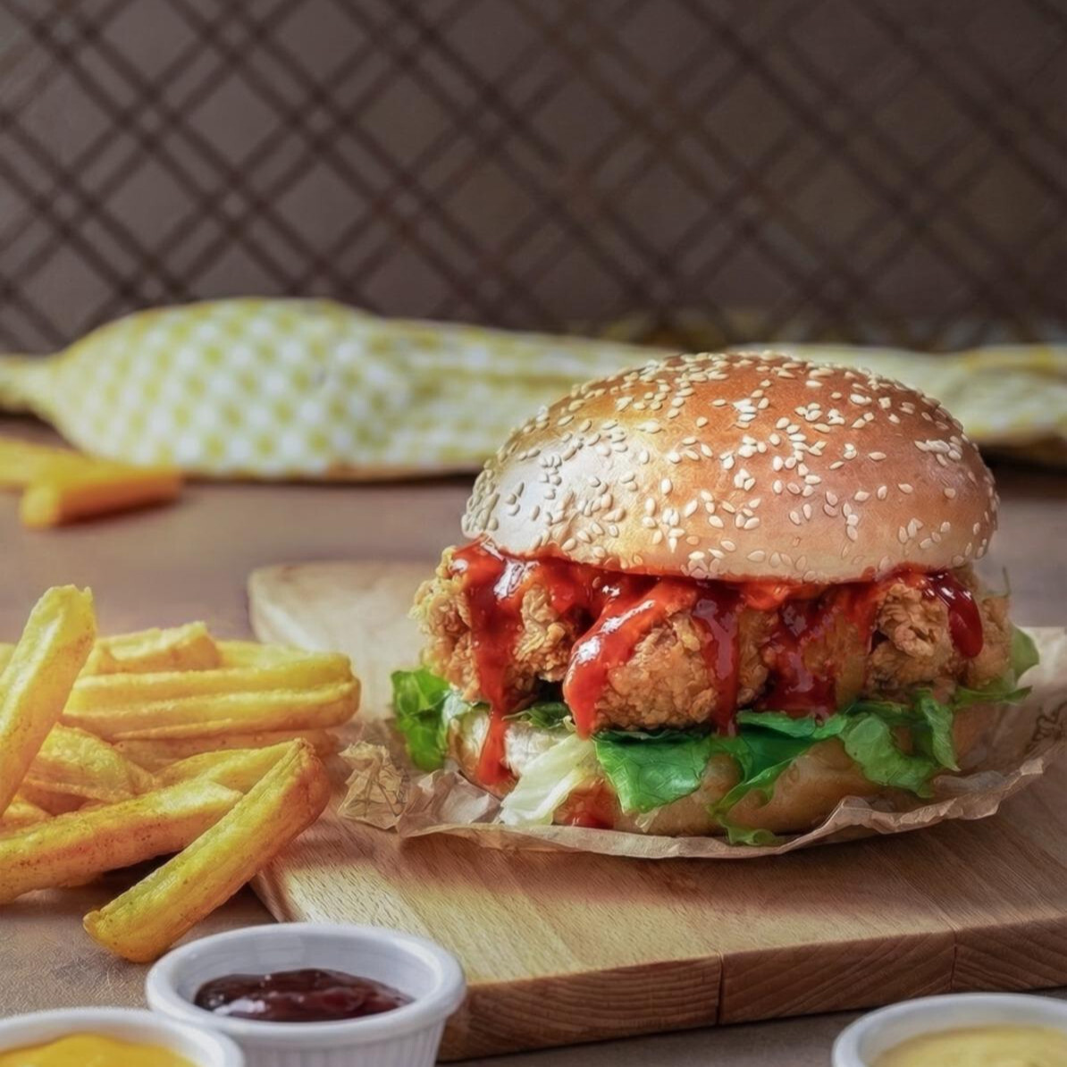 BONKÖR ACI SOSLU TAVUK BURGER