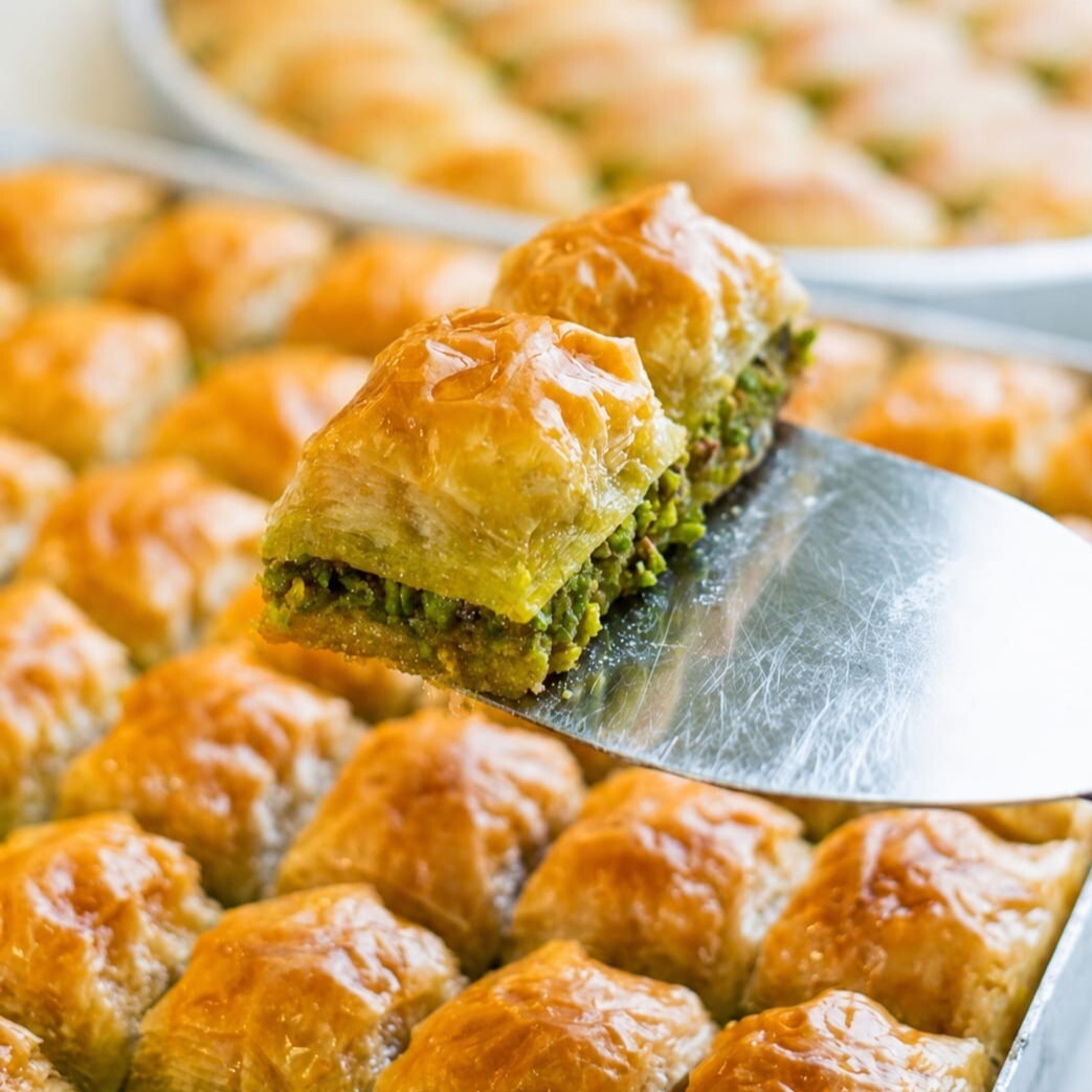 Antep Fıstıklı Kare Baklava (500 gr)0