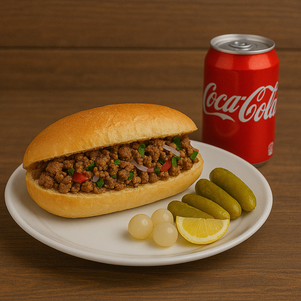 Yarım Ekmek Et Tantuni + Kutu İçecek