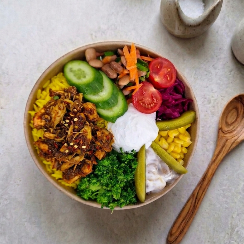Meksikan Soslu Tavuk Bowl