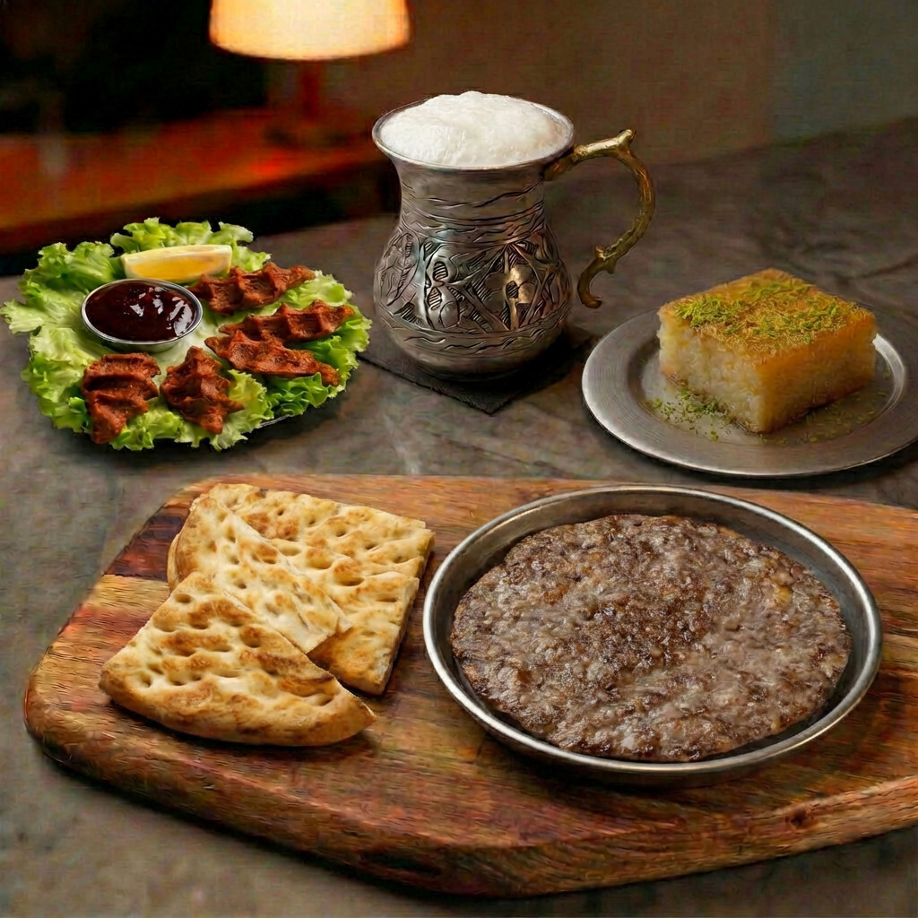 Zırh Urfa Tava Menü 180 gr | Çiğ Köfte + Ayran + Revani