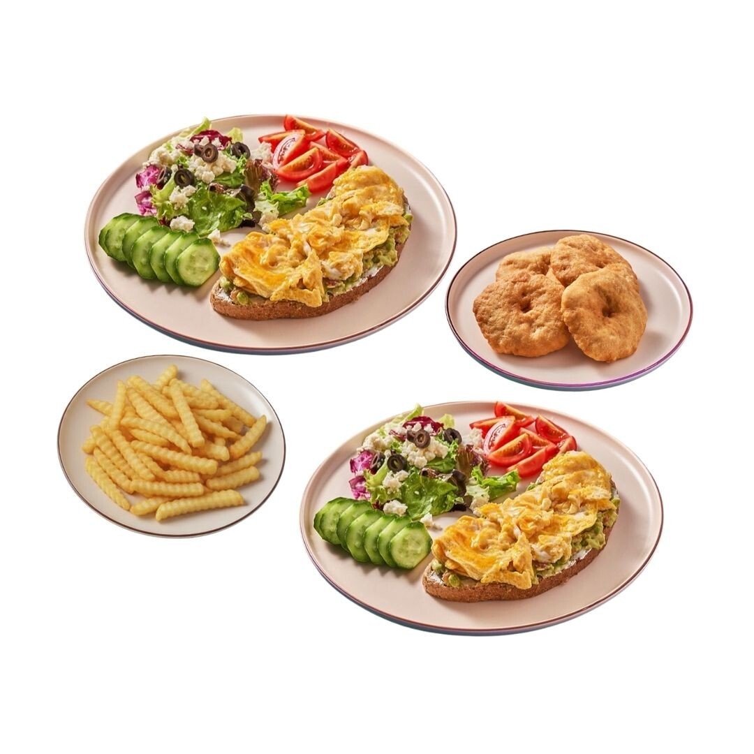 2'li Ekmek Üstü Kahvaltı Tabağı Set Menü