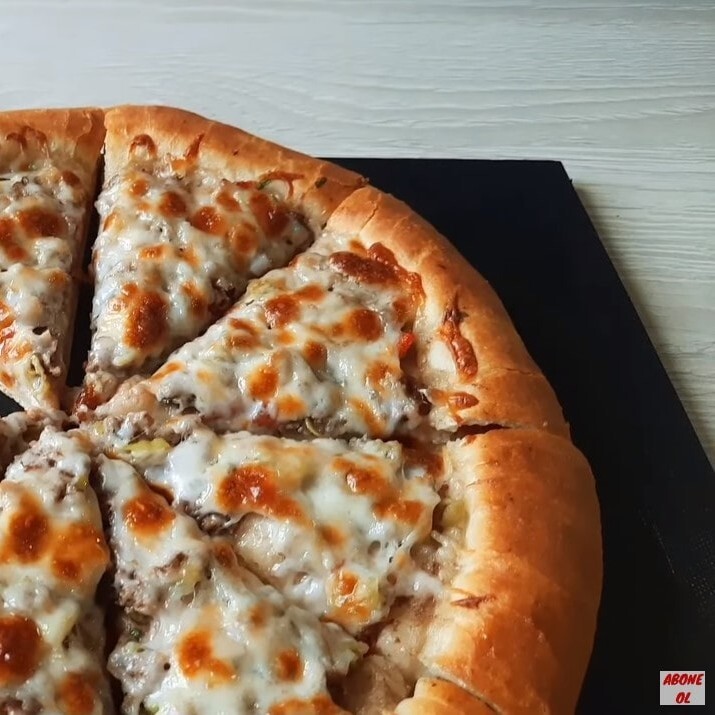 Kıymalı Pastırmalı Kaşarlı Trabzon Pidesi Yuvarlak