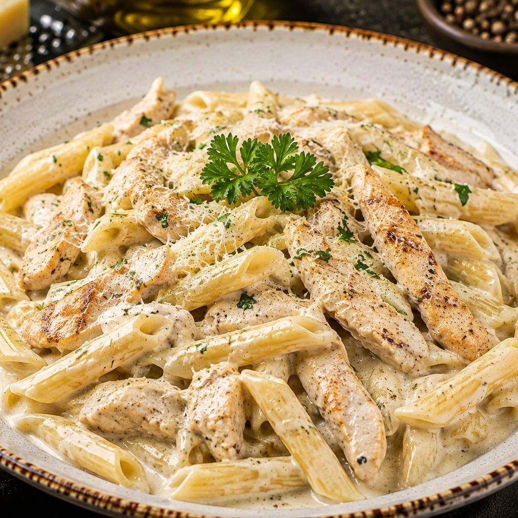 Kremalı Mantarlı Penne
