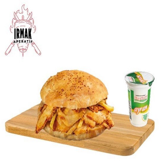 Tombik Ekmek Arası + Ayran