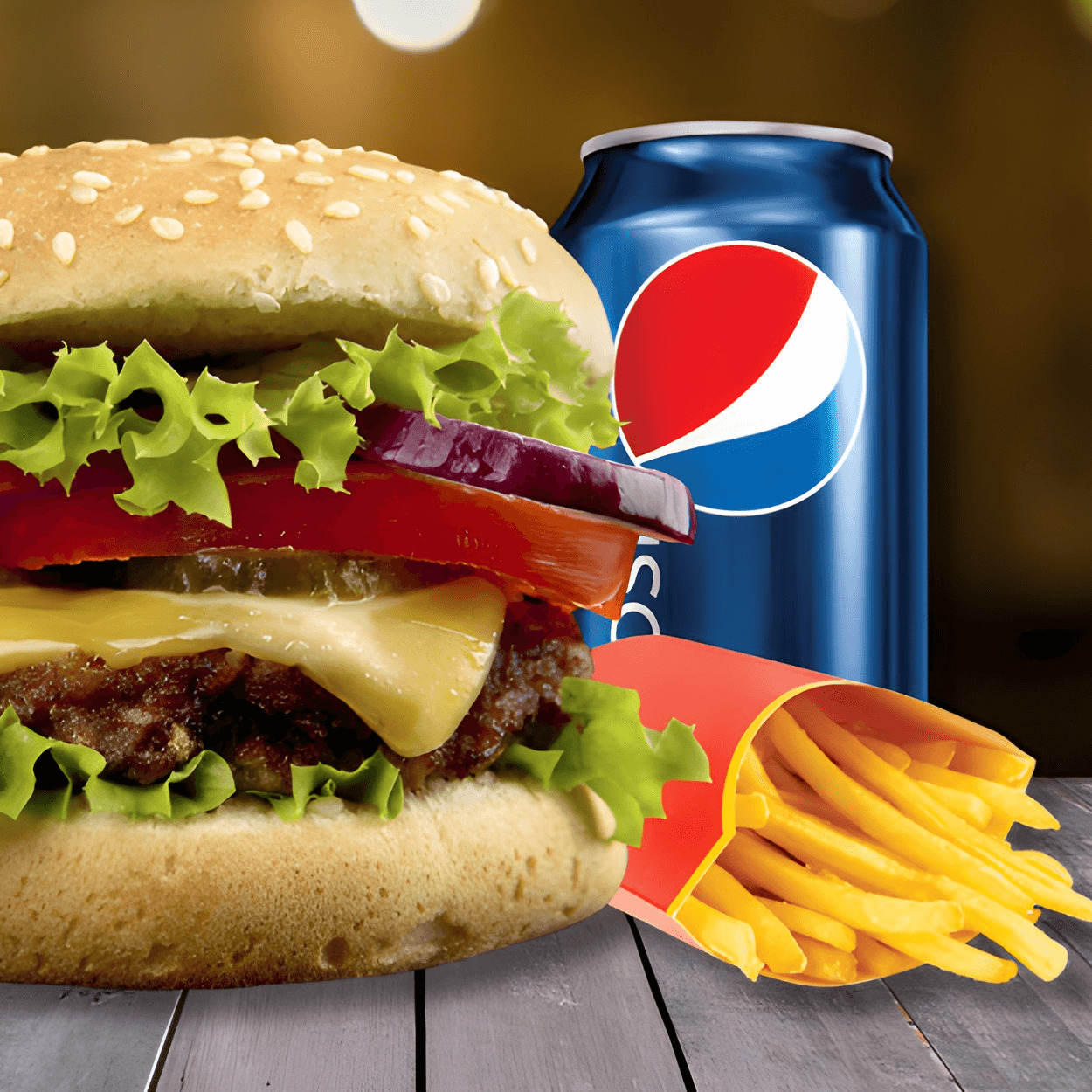 Cheeseburger Menü
