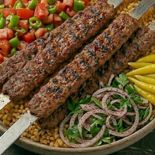 Pilav Üstü 4 Şiş Kebap acılı +Ayran