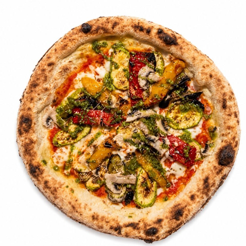 közlenmiş sebzeli pizza (popüler)