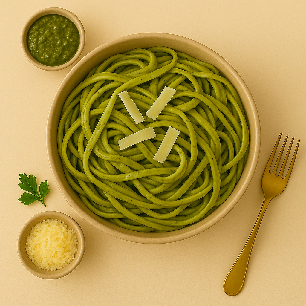Fesleğen Fettucine