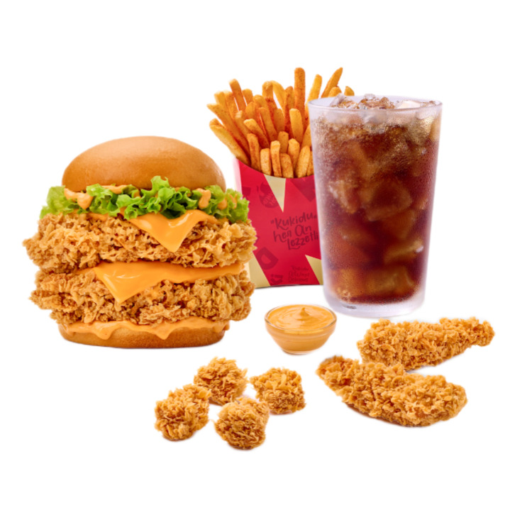 Double Jr Chicken Burger Box