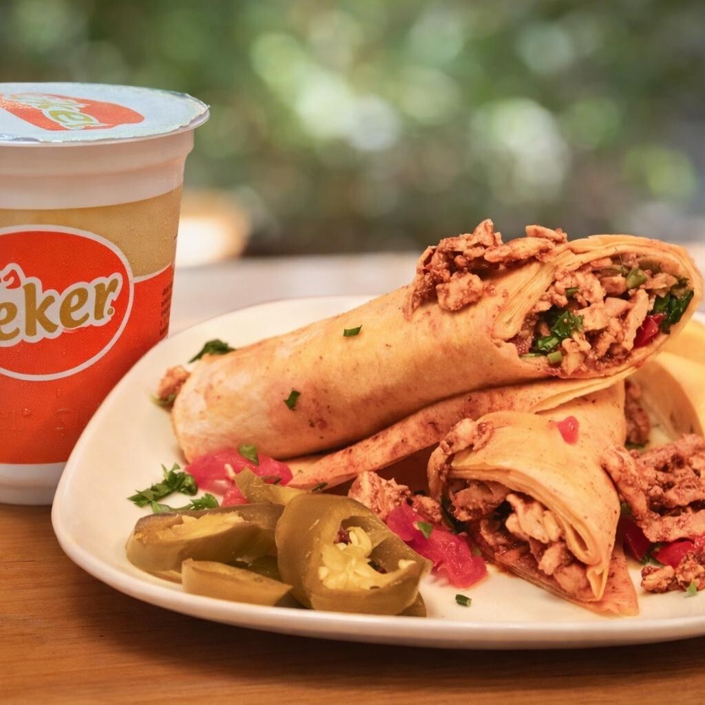 Tavuk Lavaş Tantuni + Ayran (270 ml)
