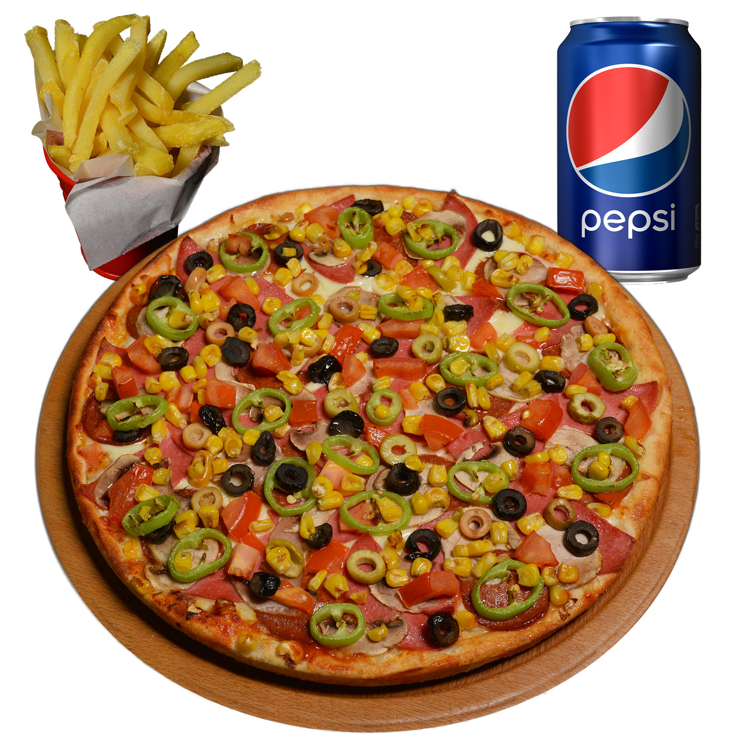 Full Karışık Pizza (Küçük) Menü