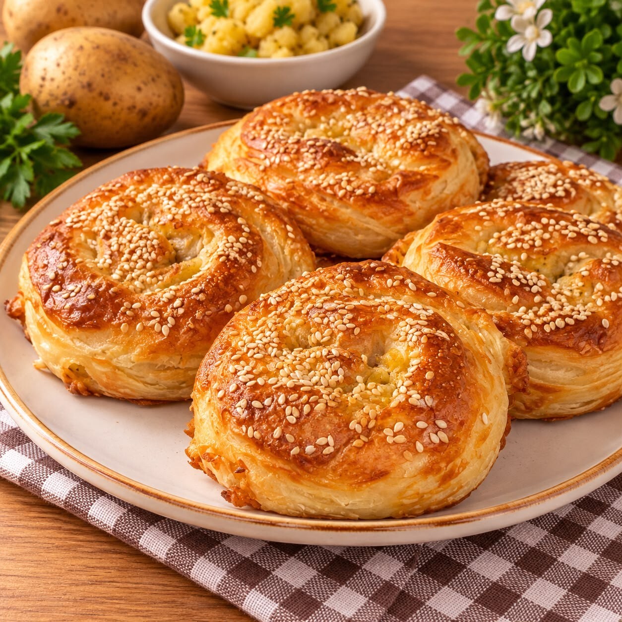 Patatesli Gül Böreği (1 Adet)