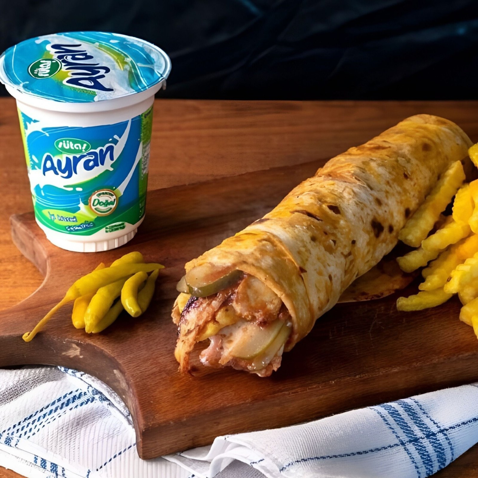 Kaşarlı Dürüm Medium ( M ) MENÜ